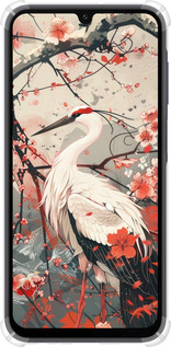 Силикон с усиленными углами чехол Аист в цвету сакуры для Samsung Galaxy A15 - 6109sp-3357 изображение 