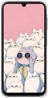 Силикон с усиленными углами чехол Малышка с котами для Samsung Galaxy A15 - 6295sp-3357 изображение 