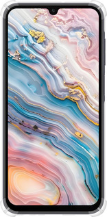 Силіконовий протиударний с посиленими кутами чехол Мрамор красивый для Samsung Galaxy A15 - 6376sp-3357 изображение 