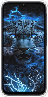 Силіконовий протиударний с посиленими кутами чехол Крижаний леопард для Samsung Galaxy A15 - 6460sp-3357 изображение 