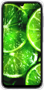 Силикон с усиленными углами чехол Зелёные дольки лимона для Samsung Galaxy A15 - 852sp-3357 изображение 