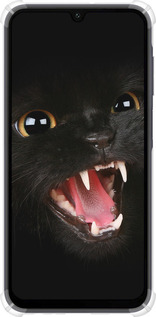 Силикон с усиленными углами чехол Чёрная кошка для Samsung Galaxy A15 - 932sp-3357 изображение 