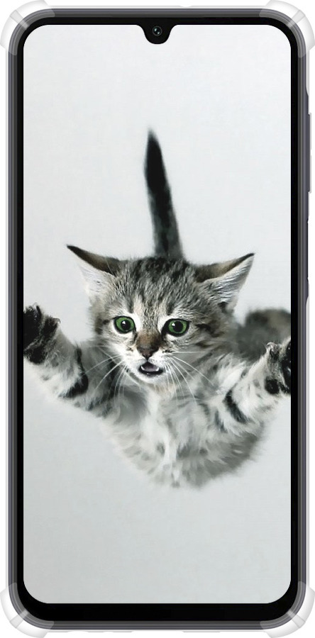 Силикон с усиленными углами чехол Летящий котёнок для Samsung Galaxy A15 - 2322sp-3357 изображение 