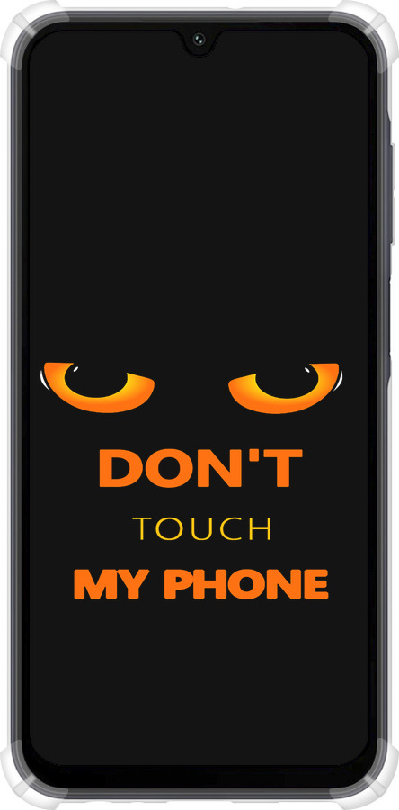 Силикон с усиленными углами чехол Don't touch the phone для Samsung Galaxy A15 - 4261sp-3357 изображение 