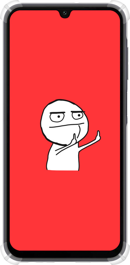Силіконовий протиударний с посиленими кутами чехол Мем для Samsung Galaxy A15 - 4578sp-3357 изображение 