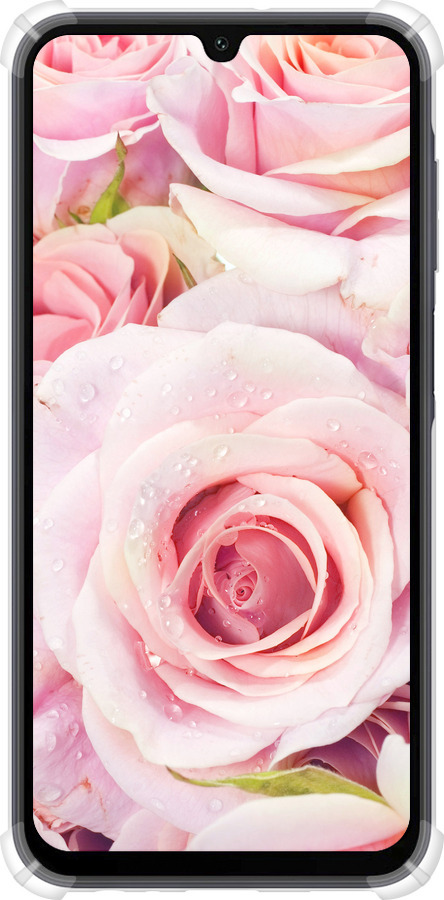Силикон с усиленными углами чехол Розы для Samsung Galaxy A15 - 525sp-3357 изображение 