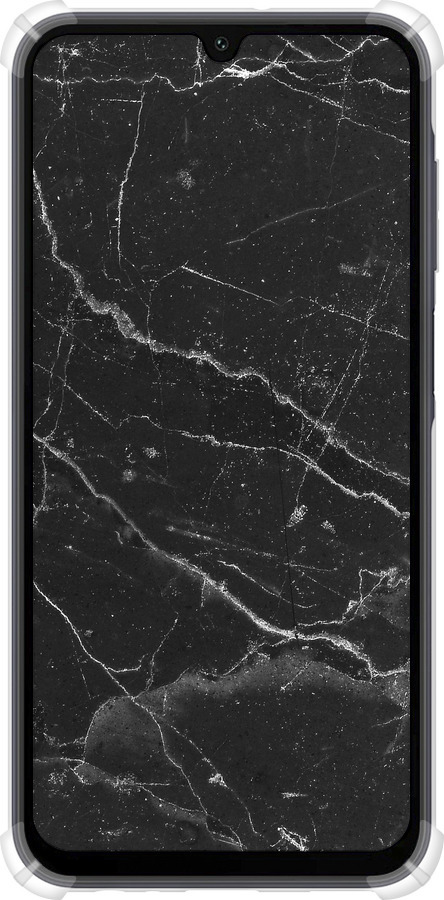 Силикон с усиленными углами чехол Черный мрамор v2 для Samsung Galaxy A15 - 5568sp-3357 изображение 