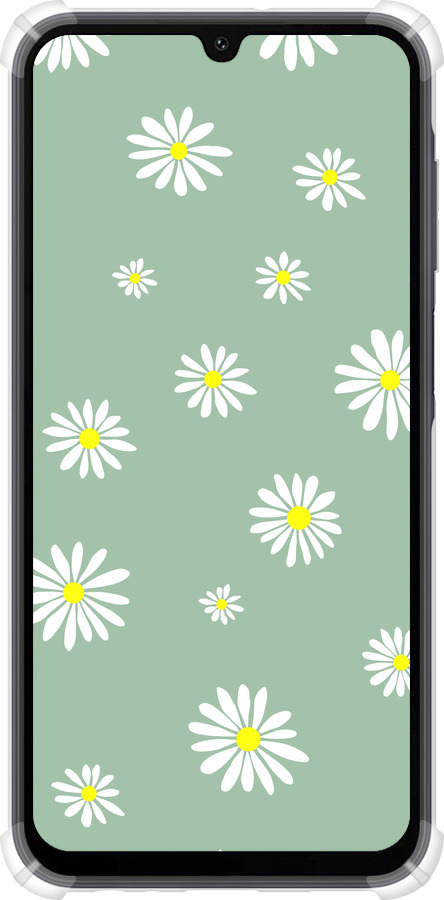Силикон с усиленными углами чехол Ромашки v4 для Samsung Galaxy A15 - 5603sp-3357 изображение 
