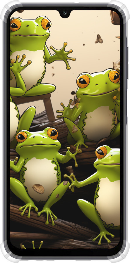 Силикон с усиленными углами чехол Жабки для Samsung Galaxy A15 - 5656sp-3357 изображение 