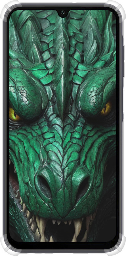 Силикон с усиленными углами чехол Зелёный дракон v2 для Samsung Galaxy A15 - 5817sp-3357 изображение 