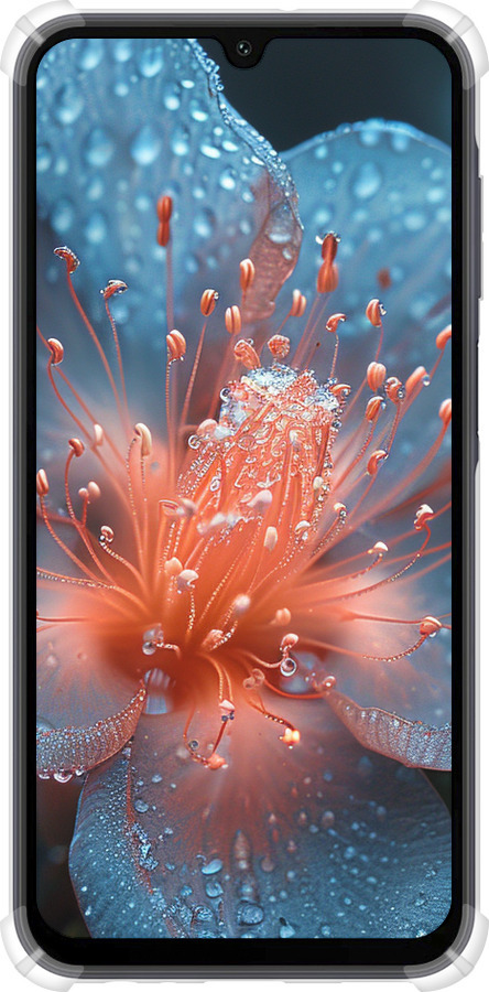 Силикон с усиленными углами чехол Роса на цветке для Samsung Galaxy A15 - 6039sp-3357 изображение 