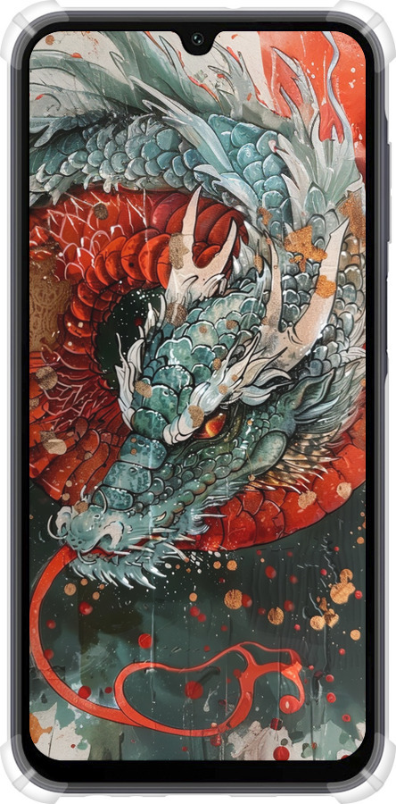 Силикон с усиленными углами чехол Стихия огня для Samsung Galaxy A15 - 6101sp-3357 изображение 