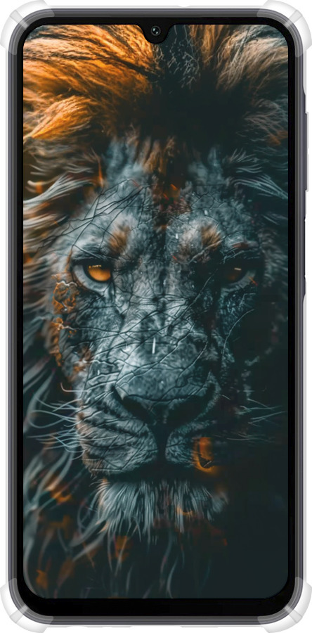 Силикон с усиленными углами чехол Лев в сумерках для Samsung Galaxy A15 - 6154sp-3357 изображение 