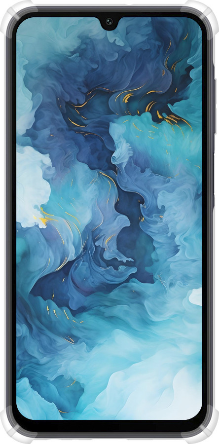 Силіконовий протиударний с посиленими кутами чехол Акварель для Samsung Galaxy A15 - 6320sp-3357 изображение 
