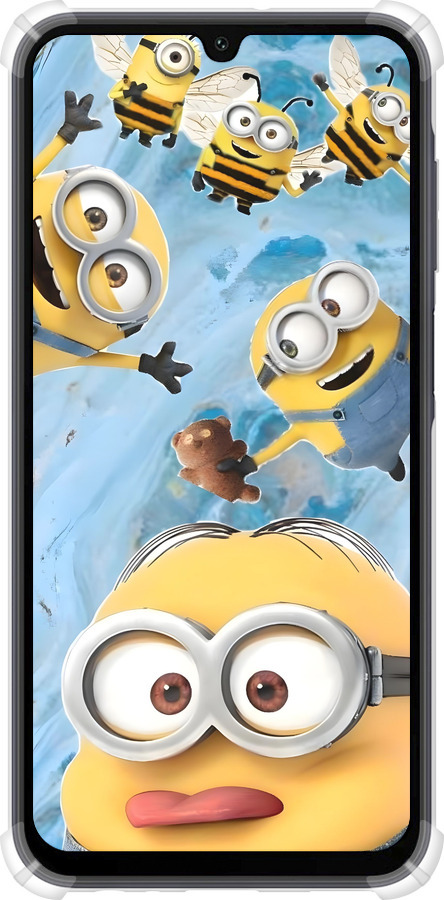 Силикон с усиленными углами чехол Миньоны для Samsung Galaxy A15 - 6386sp-3357 изображение 