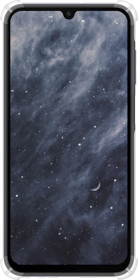 Силикон с усиленными углами чехол Голубые облака, Голубая луна для Samsung Galaxy A15 - 6398sp-3357 изображение 