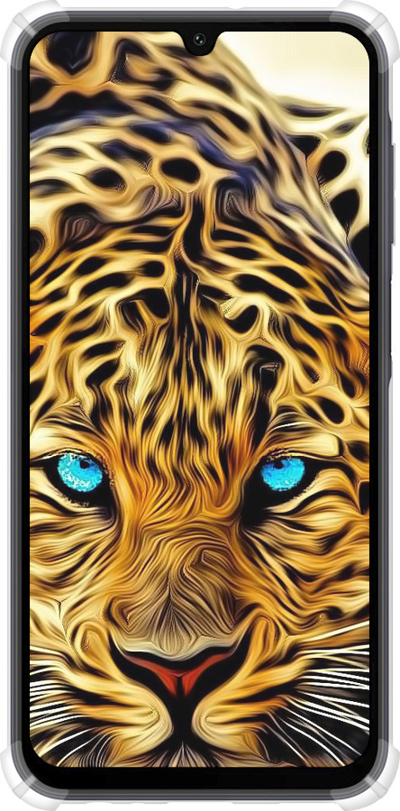 Силикон с усиленными углами чехол Леопард для Samsung Galaxy A15 - 6611sp-3357 изображение 