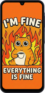 Силіконовий чехол Funny Cat для Samsung Galaxy A15 - 6786u-3357 изображение 