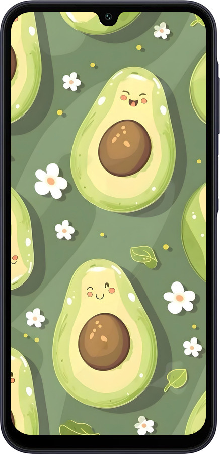 Силіконовий чехол Авокадо для Samsung Galaxy A15 - 6380u-3357 изображение 
