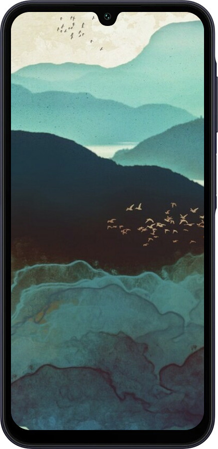 Силиконовый чехол С изображением гор Индиго для Samsung Galaxy A15 - 6484u-3357 изображение 