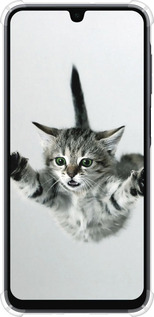 Силикон с усиленными углами чехол Летящий котёнок для Samsung Galaxy A16 - 2322sp-3775 изображение 
