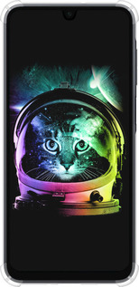 Силикон с усиленными углами чехол Кот-астронавт для Samsung Galaxy A16 - 4154sp-3775 изображение 