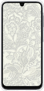 Силикон с усиленными углами чехол Белое кружево для Samsung Galaxy A16 - 4383sp-3775 изображение 
