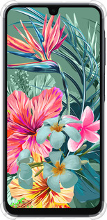 Силикон с усиленными углами чехол Тропические цветы v1 для Samsung Galaxy A16 - 4667sp-3775 изображение 
