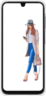 Силикон с усиленными углами чехол Девушка 1 для Samsung Galaxy A16 - 4751sp-3775 изображение 