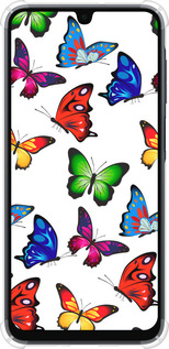Силикон с усиленными углами чехол Красочные мотыльки для Samsung Galaxy A16 - 4761sp-3775 изображение 