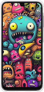 Силикон с усиленными углами чехол Cмешные монстры для Samsung Galaxy A16 - 5549sp-3775 изображение 