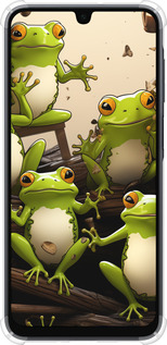Силикон с усиленными углами чехол Жабки для Samsung Galaxy A16 - 5656sp-3775 изображение 