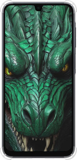 Силикон с усиленными углами чехол Зелёный дракон v2 для Samsung Galaxy A16 - 5817sp-3775 изображение 