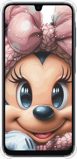 Силикон с усиленными углами чехол Минни Маус с бантиком для Samsung Galaxy A16 - 6055sp-3775 изображение 
