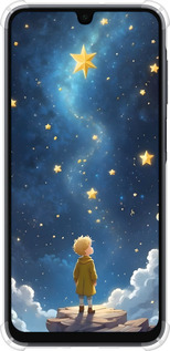 Силикон с усиленными углами чехол Маленький принц для Samsung Galaxy A16 - 6326sp-3775 изображение 