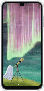 Силикон с усиленными углами чехол Привидение и звезды для Samsung Galaxy A16 - 6443sp-3775 изображение 