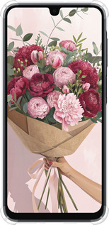 Силикон с усиленными углами чехол Пионы 1 для Samsung Galaxy A16 - 6705sp-3775 изображение 