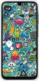 Силикон с усиленными углами чехол Стикер бомбинг 1 для Samsung Galaxy A16 - 693sp-3775 изображение 