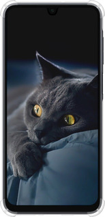 Силикон с усиленными углами чехол Дымчатый кот для Samsung Galaxy A16 - 825sp-3775 изображение 