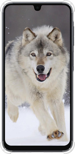 Силикон с усиленными углами чехол Бегущий волк для Samsung Galaxy A16 - 826sp-3775 изображение 