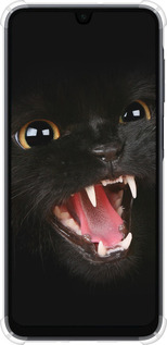 Силикон с усиленными углами чехол Чёрная кошка для Samsung Galaxy A16 - 932sp-3775 изображение 