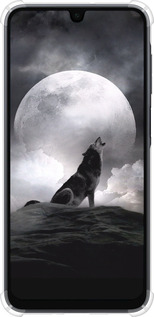 Силикон с усиленными углами чехол Воющий волк для Samsung Galaxy A16 - 934sp-3775 изображение 