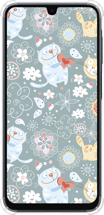 Силикон с усиленными углами чехол Котята v3 для Samsung Galaxy A16 - 1223sp-3775 изображение 