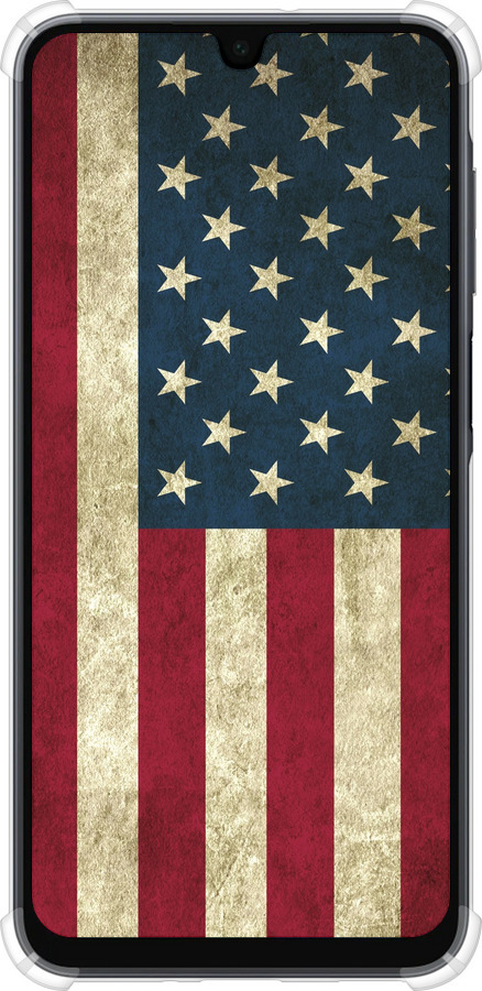 Силикон с усиленными углами чехол Флаг США для Samsung Galaxy A16 - 395sp-3775 изображение 