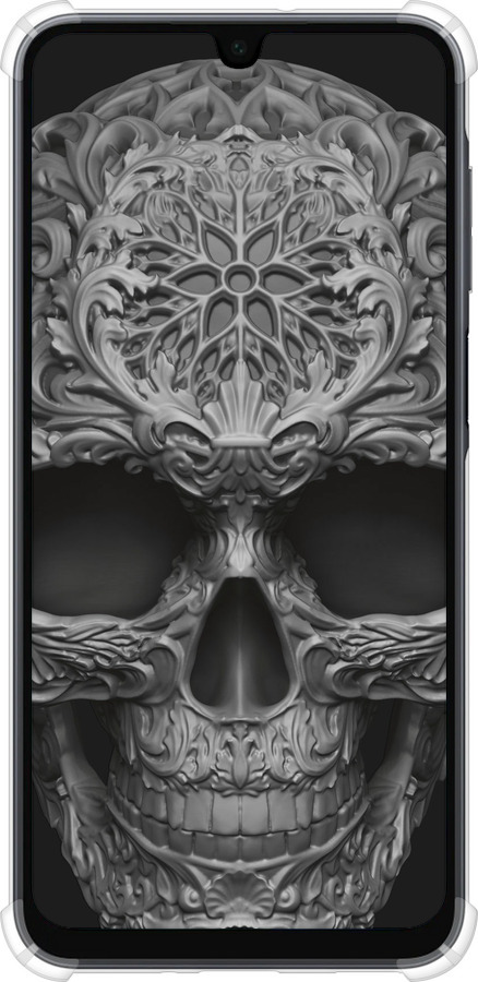 Силикон с усиленными углами чехол skull-ornament для Samsung Galaxy A16 - 4101sp-3775 изображение 