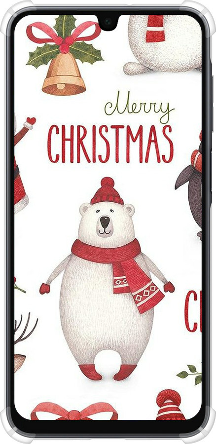 Силикон с усиленными углами чехол Merry Christmas для Samsung Galaxy A16 - 4106sp-3775 изображение 