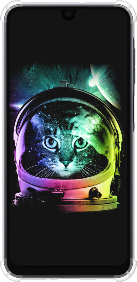 Силикон с усиленными углами чехол Кот-астронавт для Samsung Galaxy A16 - 4154sp-3775 изображение 