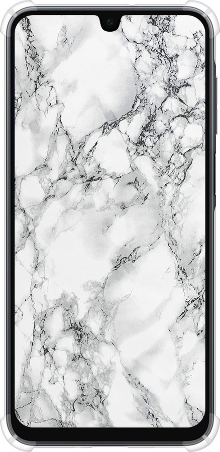 Силикон с усиленными углами чехол Мрамор белый для Samsung Galaxy A16 - 4480sp-3775 изображение 