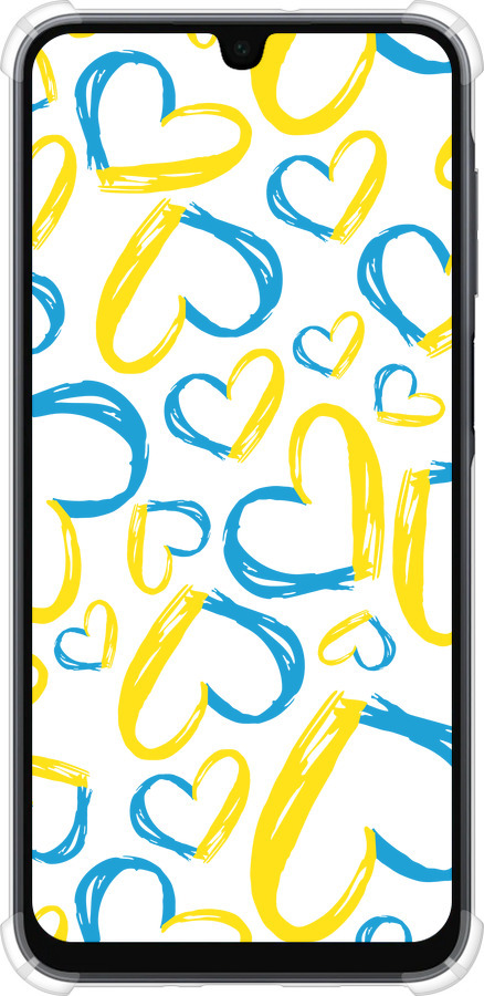 Силикон с усиленными углами чехол Сердца UA для Samsung Galaxy A16 - 5292sp-3775 изображение 