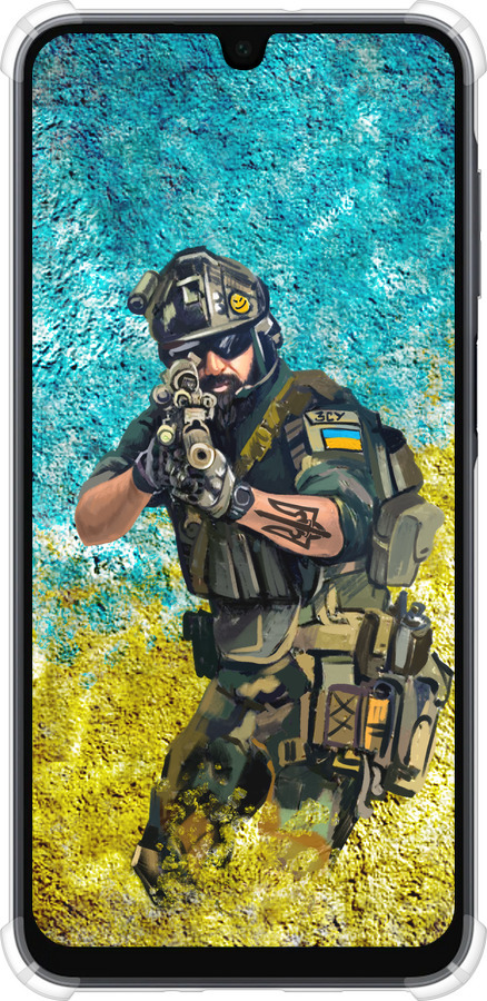 Силикон с усиленными углами чехол Воин ЗСУ для Samsung Galaxy A16 - 5311sp-3775 изображение 